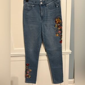 DG2 embroidered jeans size 10 tall